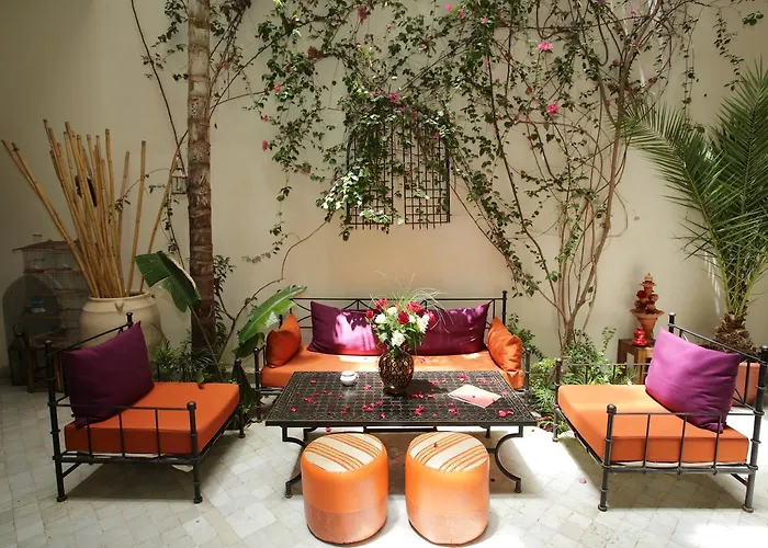 Riad White Flowers Marrakesh